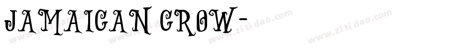 Jamaican Crow字体转换